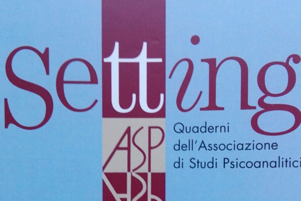 Copertina della rivista Setting n. 40, Franco Angeli